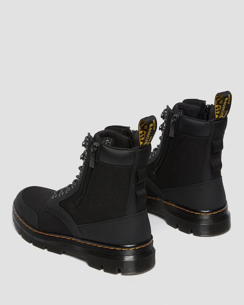 Black Men's Dr Martens Combs Zip Casual Boots | CA 465HAP